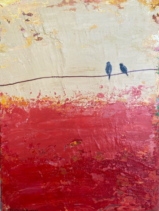 Birds on a Wire II by Peggy Hinaekian