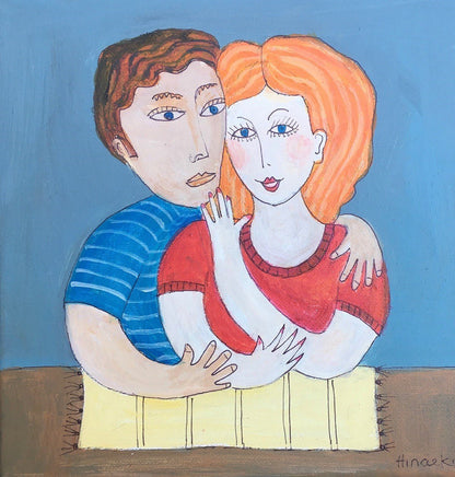 Couple in Love by Peggy Hinaekian