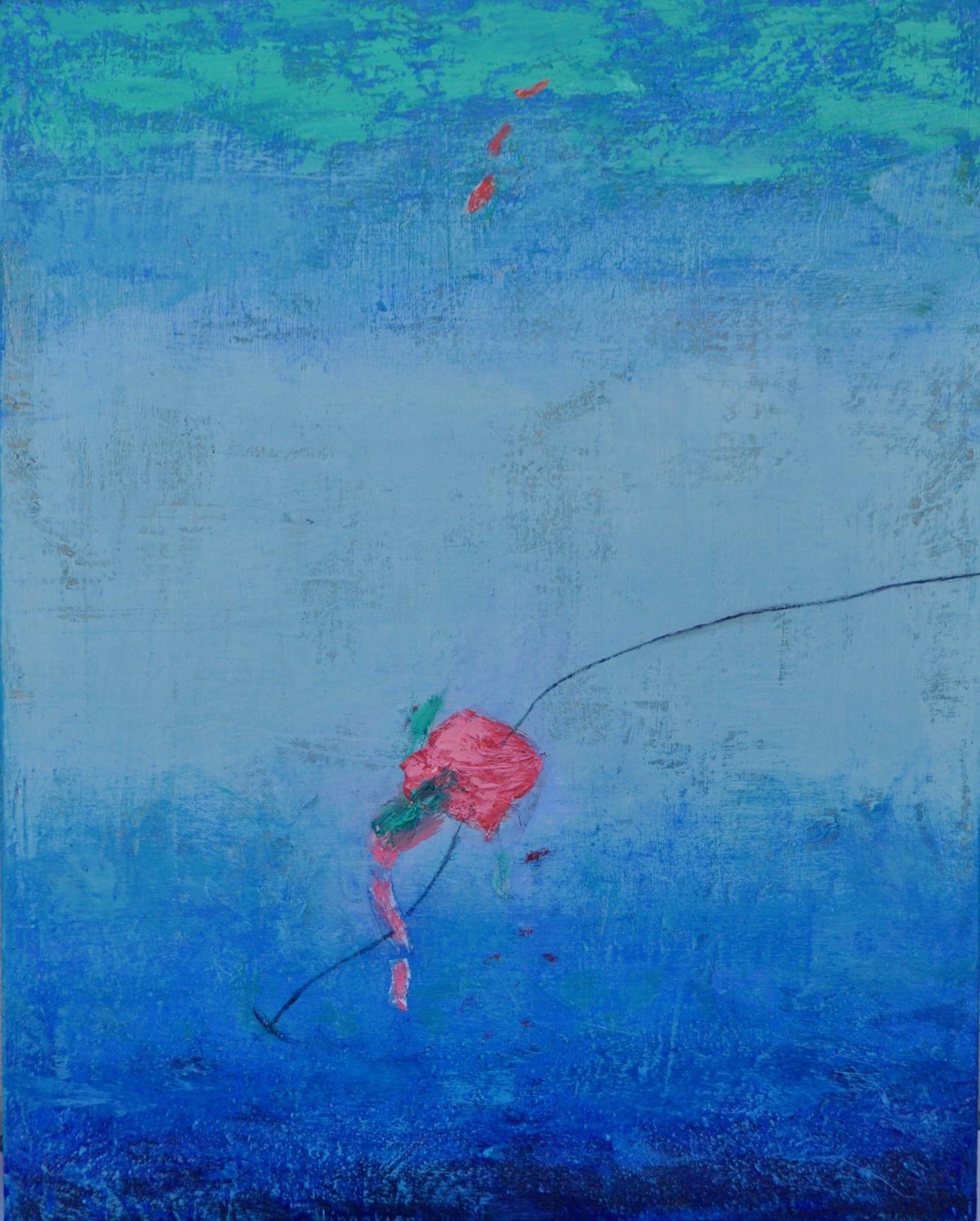 Floating Away in Blue by Peggy Hinaekian