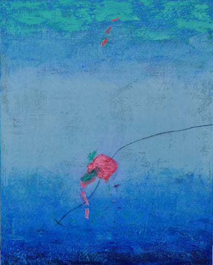 Floating Away in Blue by Peggy Hinaekian