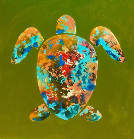 Pacific Green Turtle by Mark Jesinoski